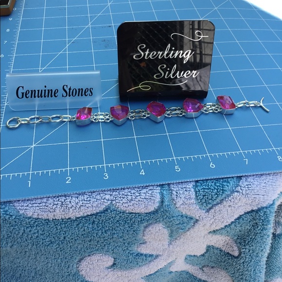 Mint 925 Silver Pink Kunzite Fabulous Sweet Sterling Silver Stamped - Picture 3 of 6